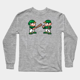 8-Bit Baseball Team - Oakland Long Sleeve T-Shirt